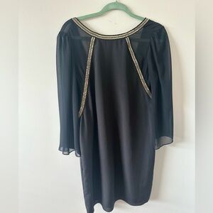 Bcbg backless black cocktail dress